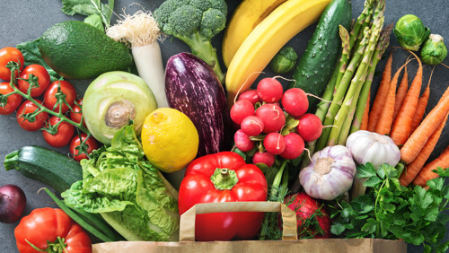 Tas vol groente en fruit  Tas vol groente en fruit