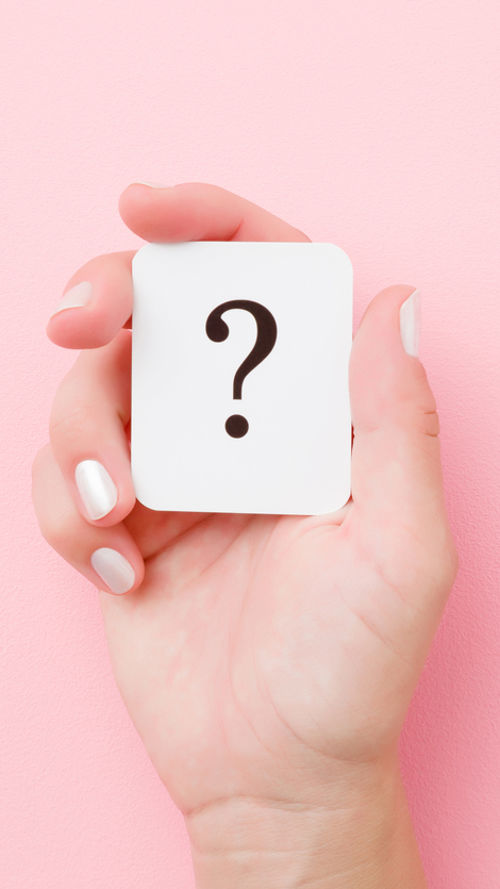 Kaart met vraagteken Kaart met vraagteken