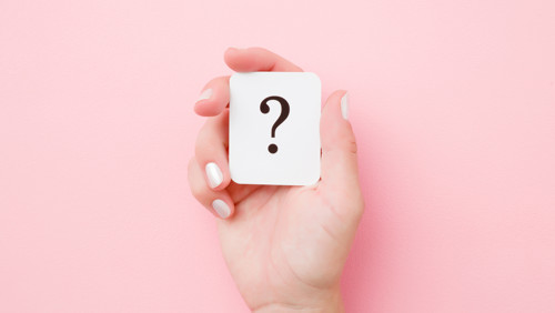 Kaart met vraagteken Kaart met vraagteken