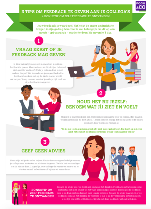 Infographic Tips Feedback Aan Collega's
