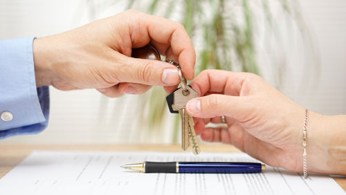 Sleuteloverdracht van een koophuis Sleuteloverdracht van een koophuis