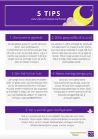 5 Tips voor een stressvrije nachtrust 5 Tips voor een stressvrije nachtrust