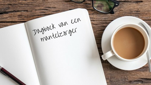 Dagboek met tekst 'Dagboek van een mantelzorger' Dagboek met tekst 'Dagboek van een mantelzorger'