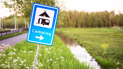 Verkeersbord camping Verkeersbord camping