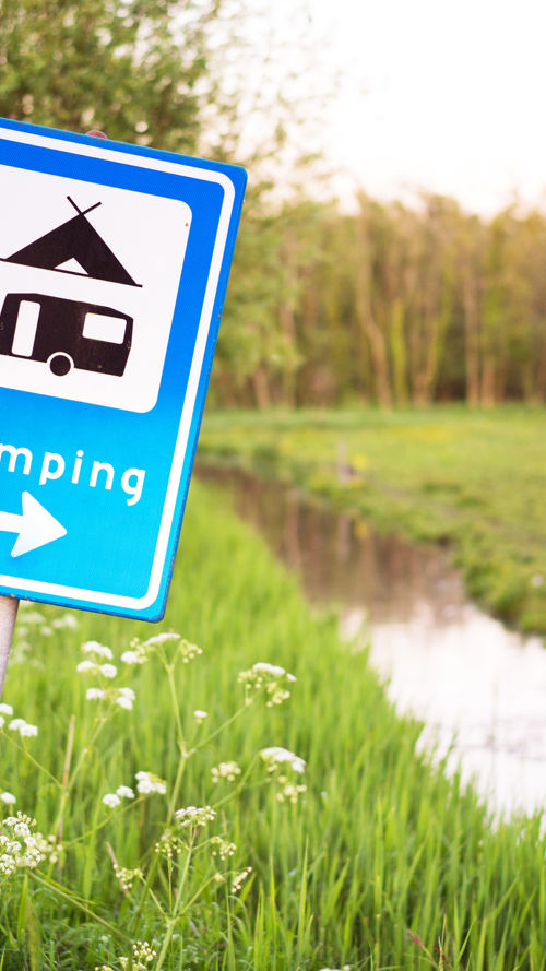 Verkeersbord camping Verkeersbord camping