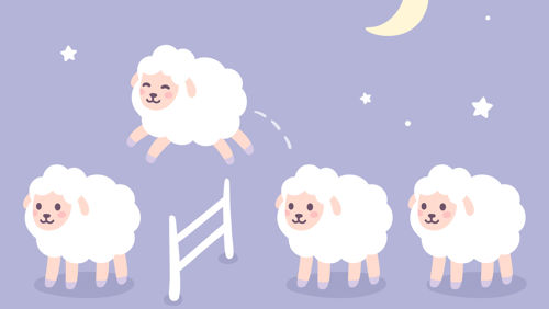 Visual schapen die over hek springen Visual schapen die over hek springen