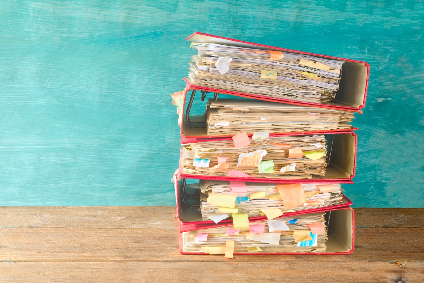 Administratie mappen geldzaken 