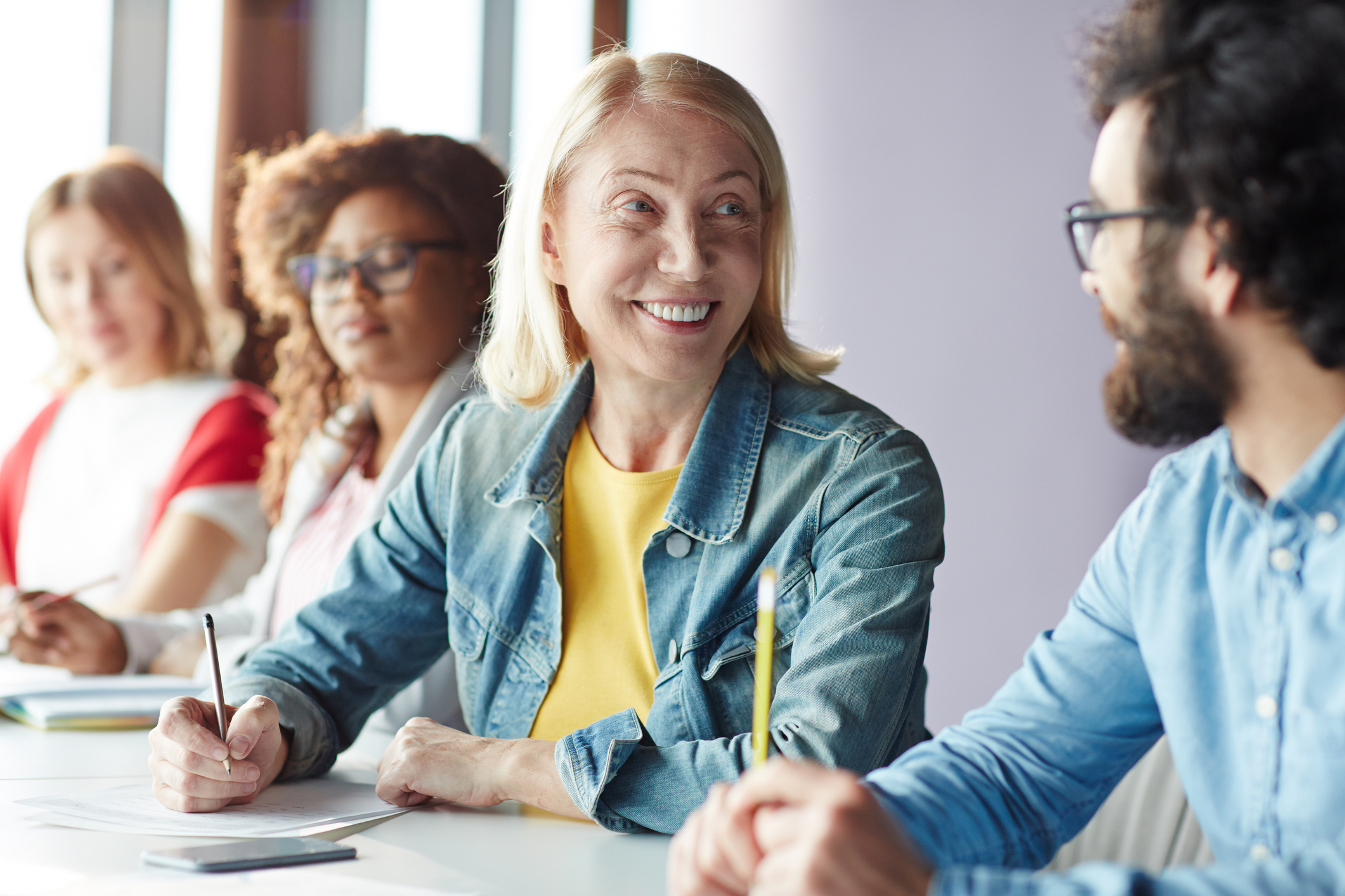 Gesprek tussen collega's