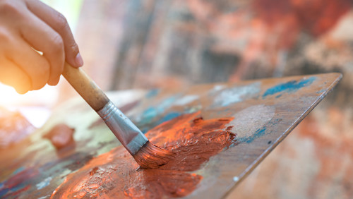 Schilderen met kwast Schilderen met kwast